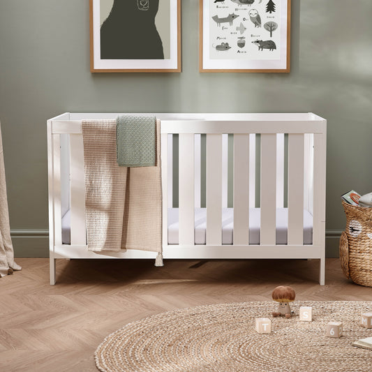 Bromley White Convertible Cot Bed to Toddler Bed