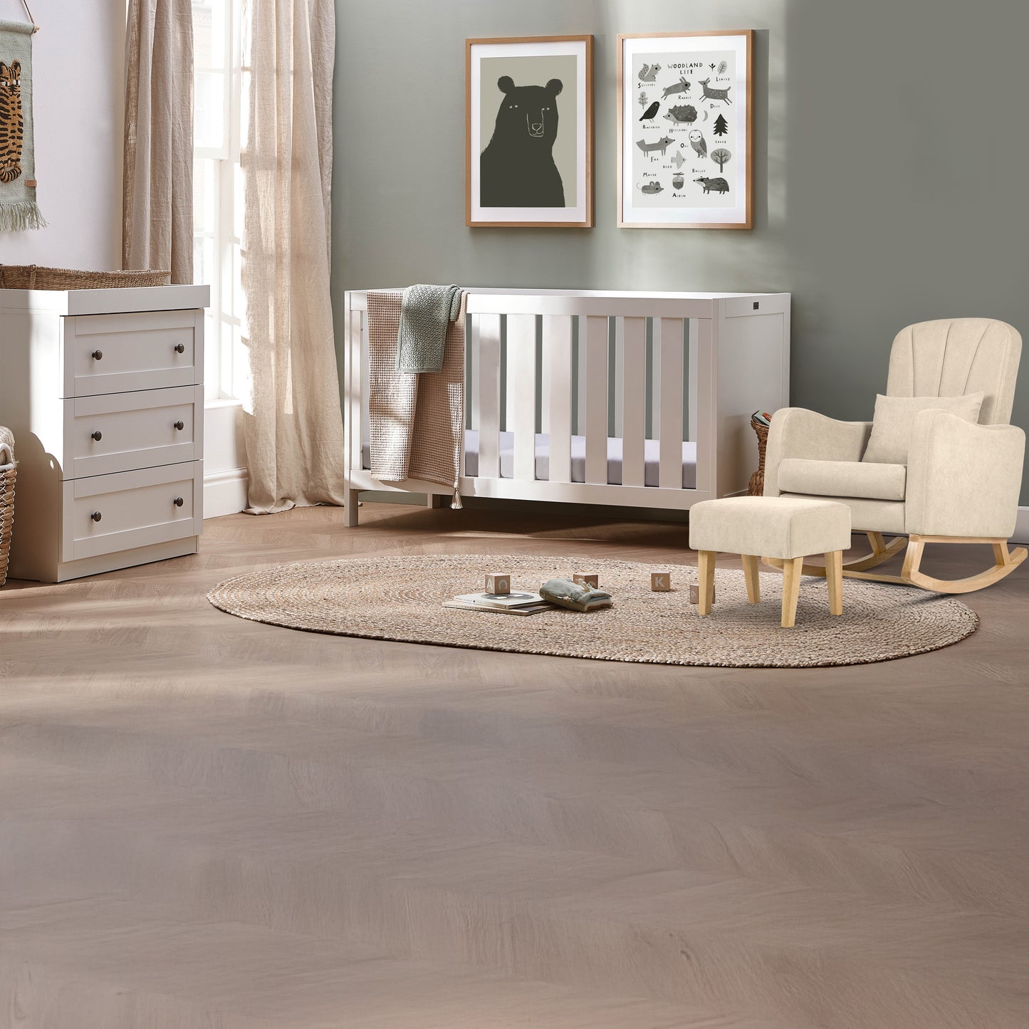 Bromley White 3 Piece Nursery Room Set