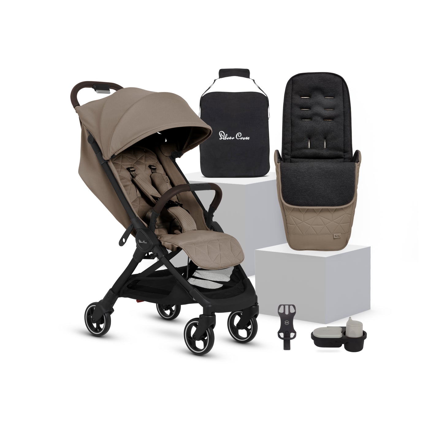 Clic 2 Cobble Stroller & Accessory Bundle (6 Piece)