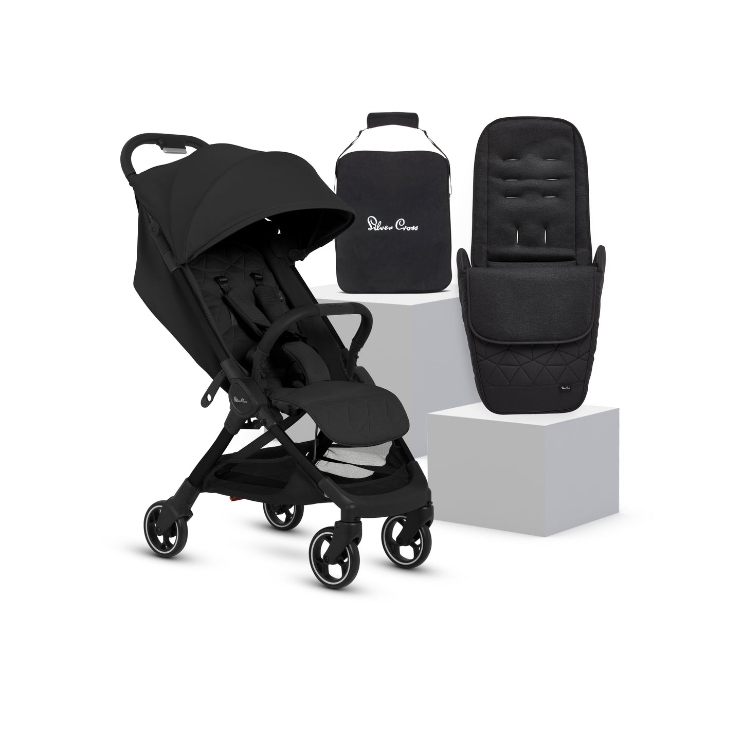 Clic 2 Space Stroller & Footmuff Bundle (4 Piece)