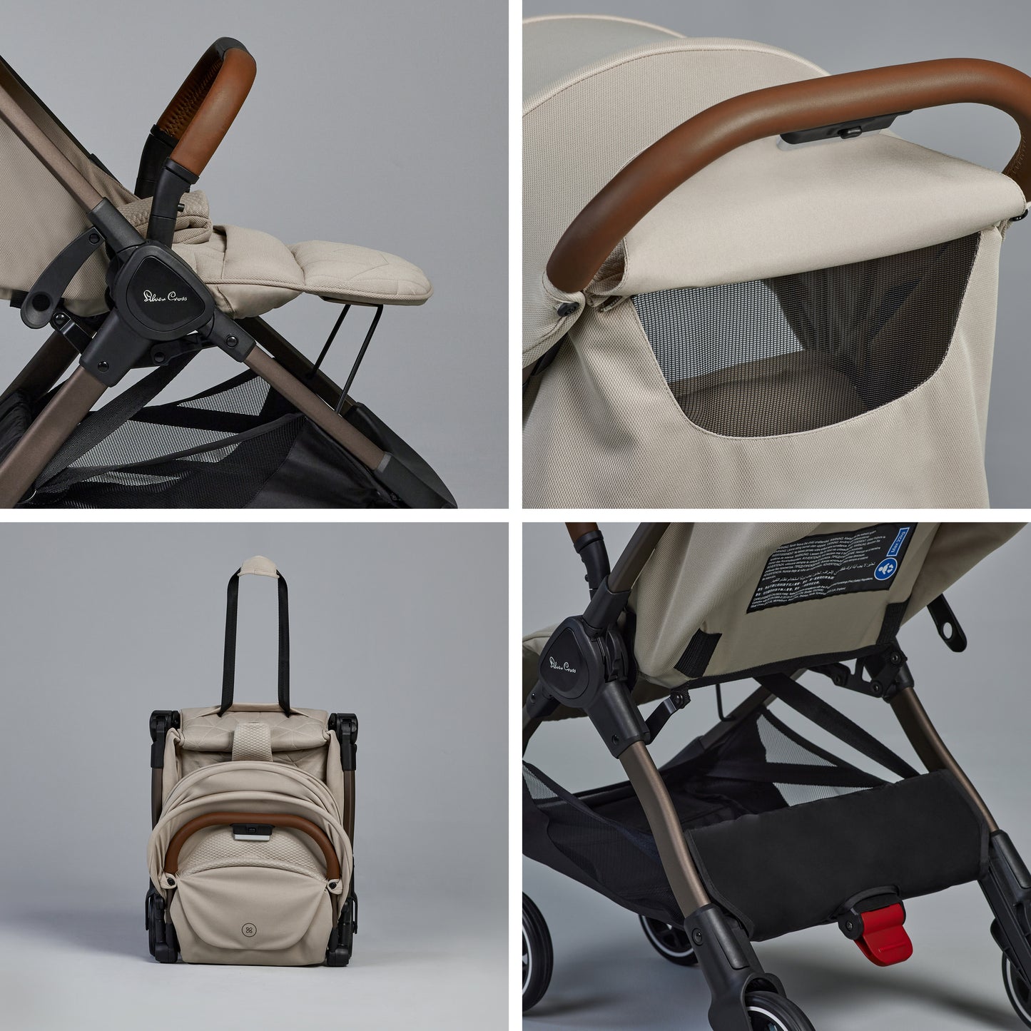 Clic 2 Latte Stroller & Accessory Bundle (6 Piece)