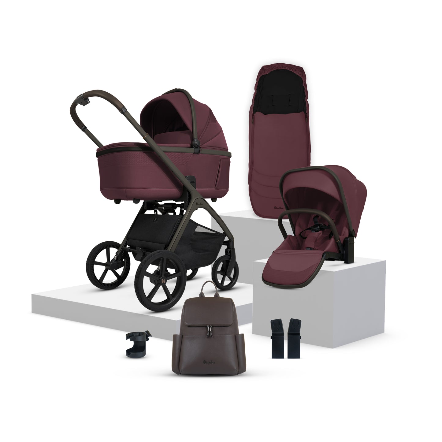 Cove Damson Travel System Accessory Bundle (8 piece)