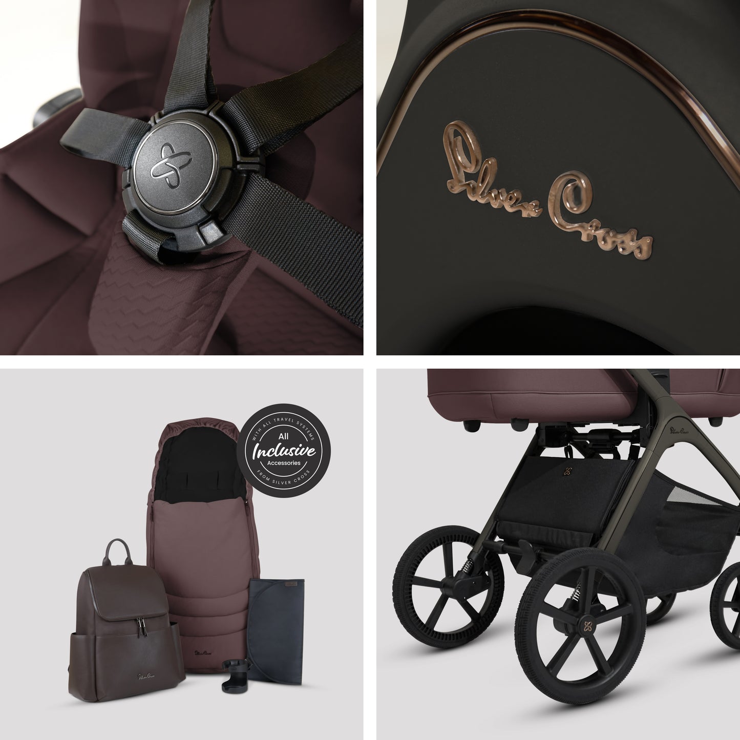 Cove Damson Travel System Ultimate 360 Infant Carrier Bundle (10 piece)