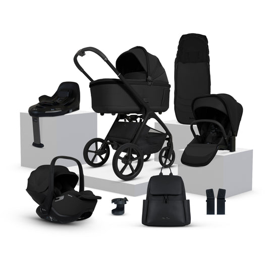 Cove Onyx Travel System Ultimate 360 Infant Carrier Bundle (10 piece)