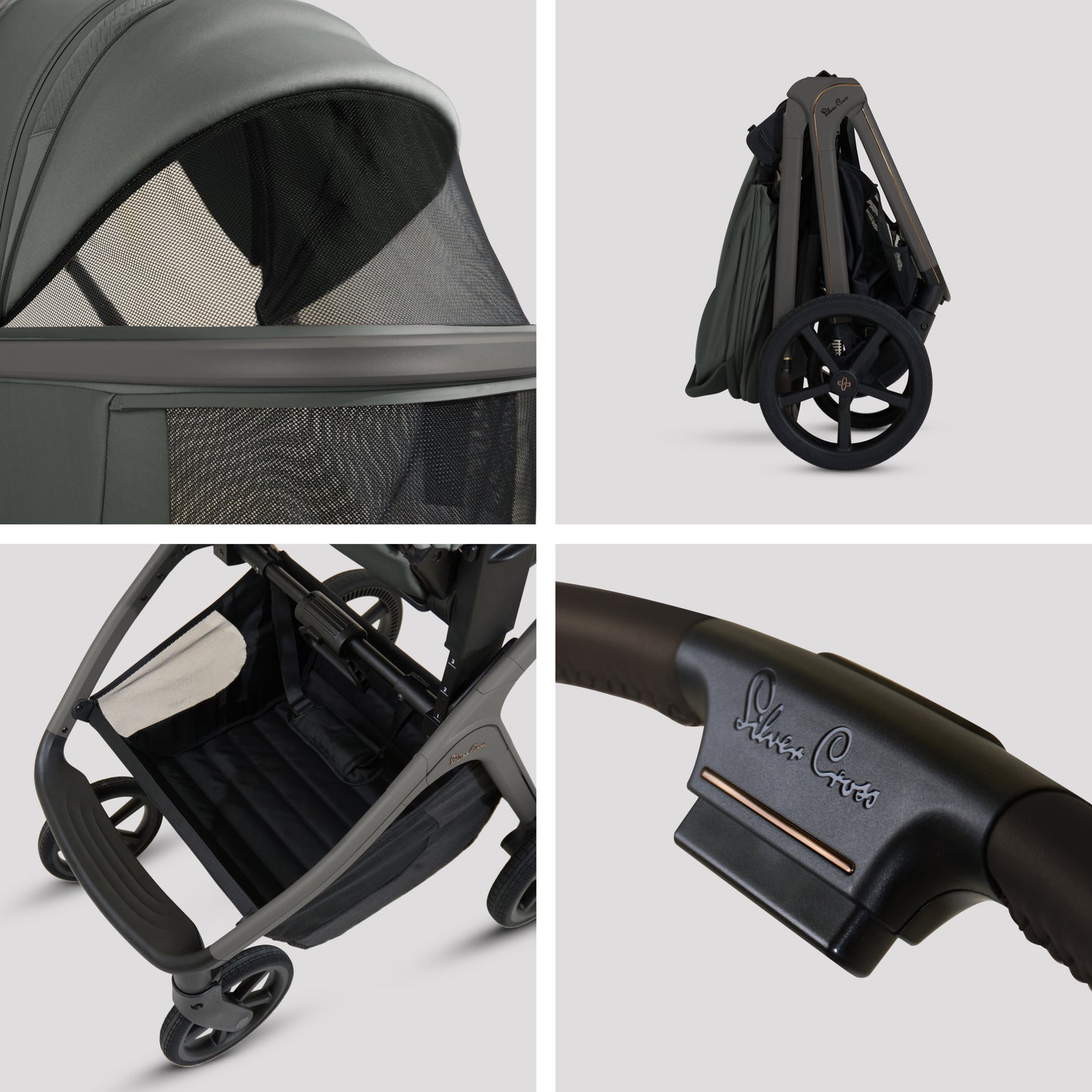Cove Pewter Travel System Accessory Bundle (8 piece)