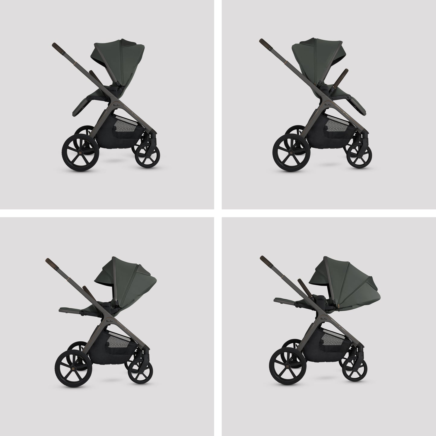 Cove Pewter Travel System Accessory Bundle (8 piece)