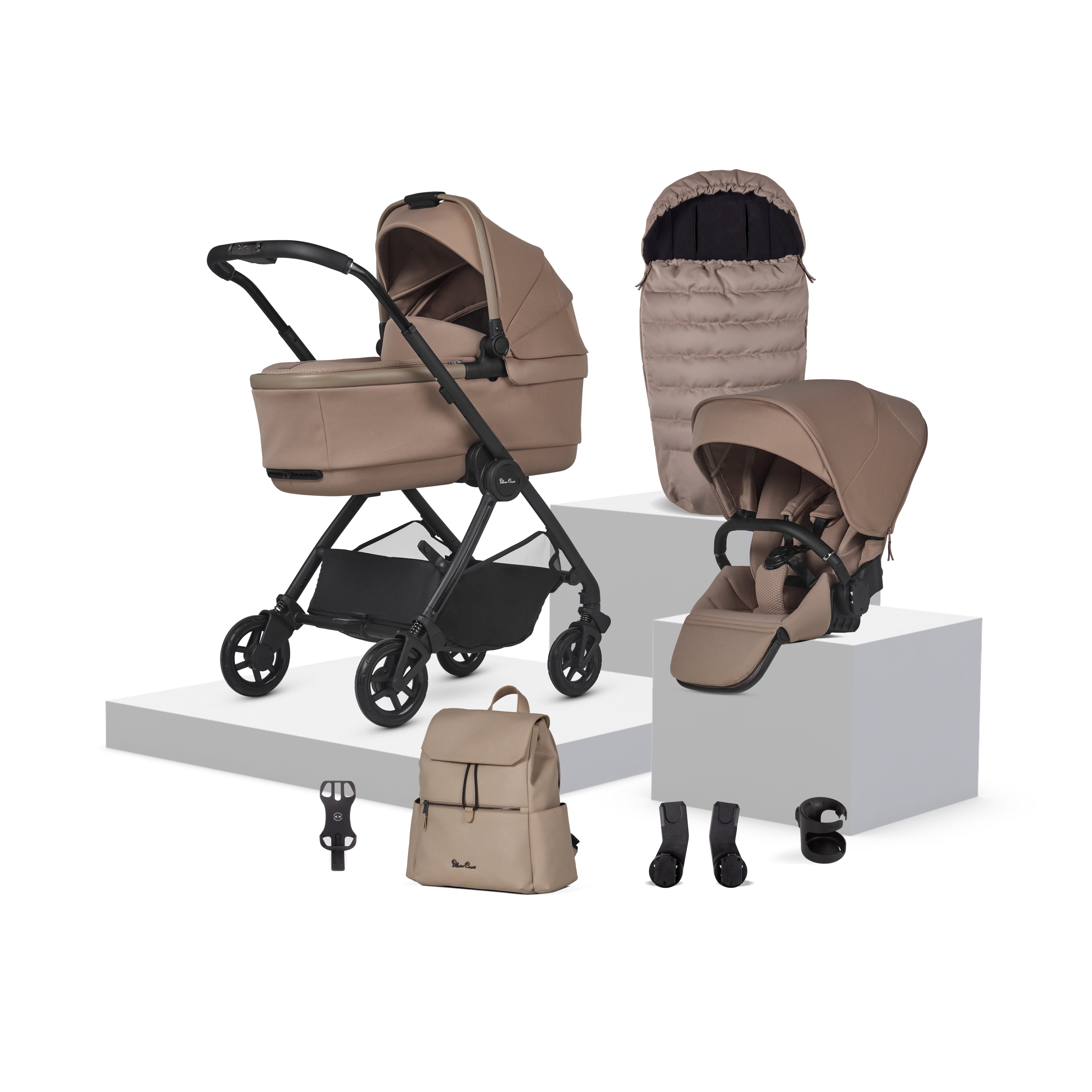 Dune Accessory Bundle Mocha Silver Cross UK