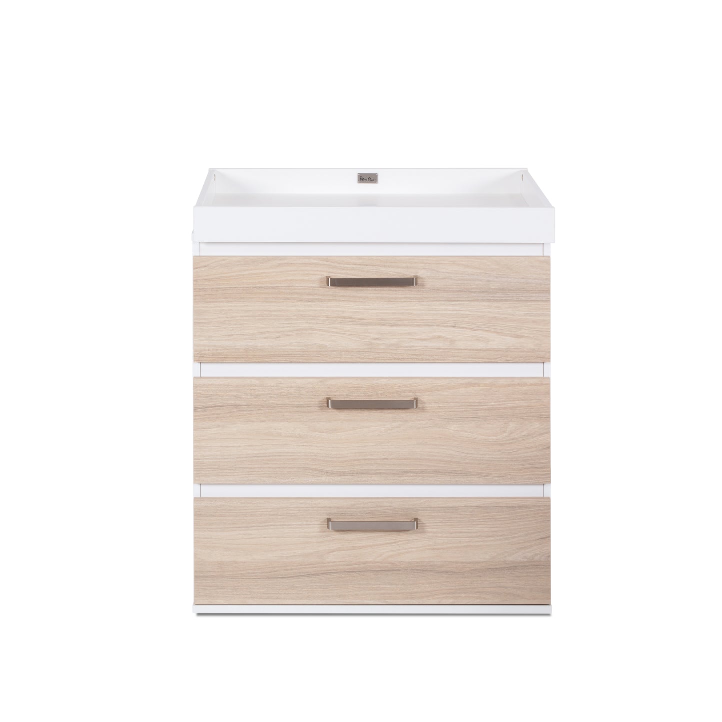 Finchley White 2 Piece Nursery Set with Convertible Cot Bed to Toddler Bed & Dresser