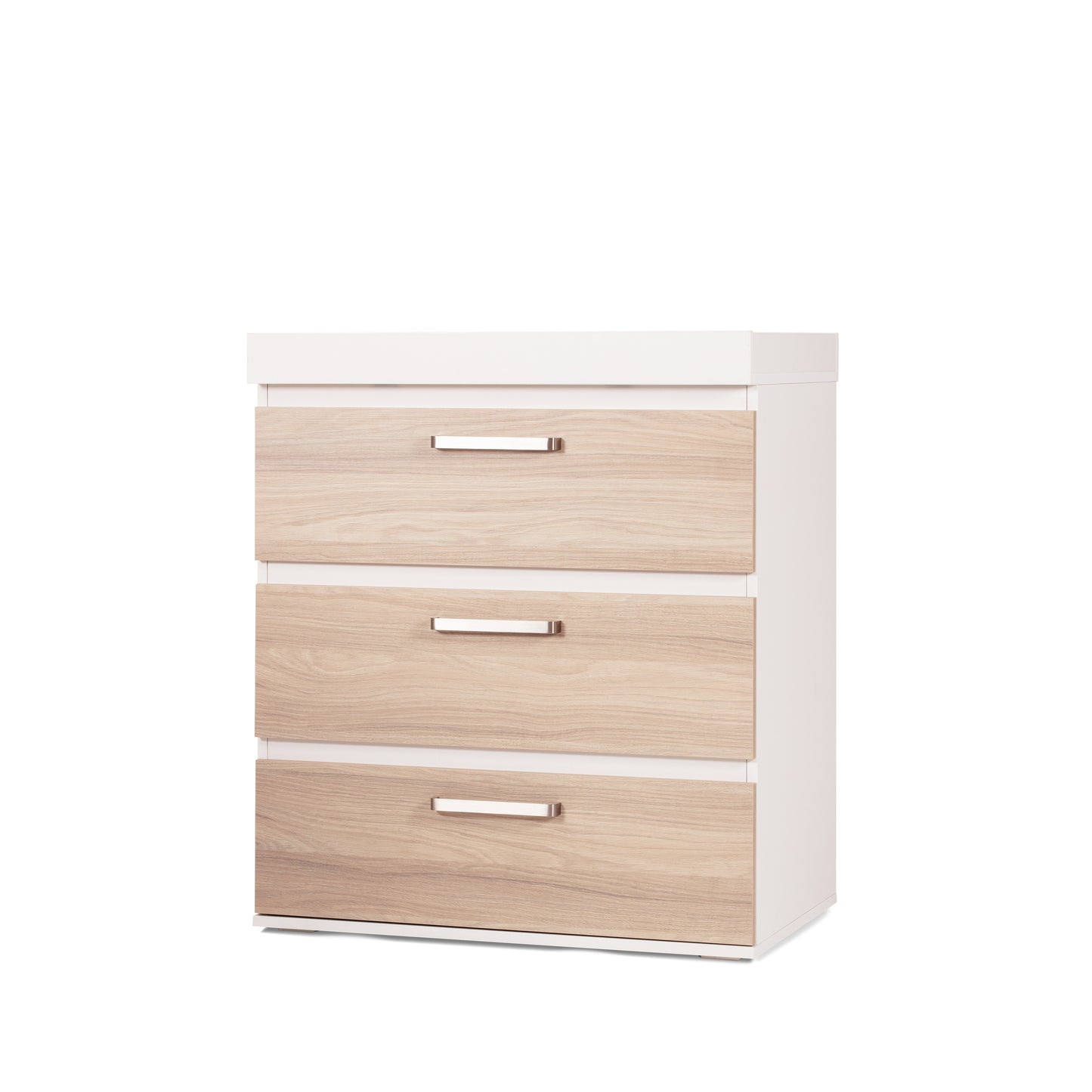 Finchley White 2 Piece Nursery Set with Convertible Cot Bed to Toddler Bed & Dresser