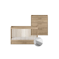 Geneva 2 Piece Nursery Room Set With Mattress