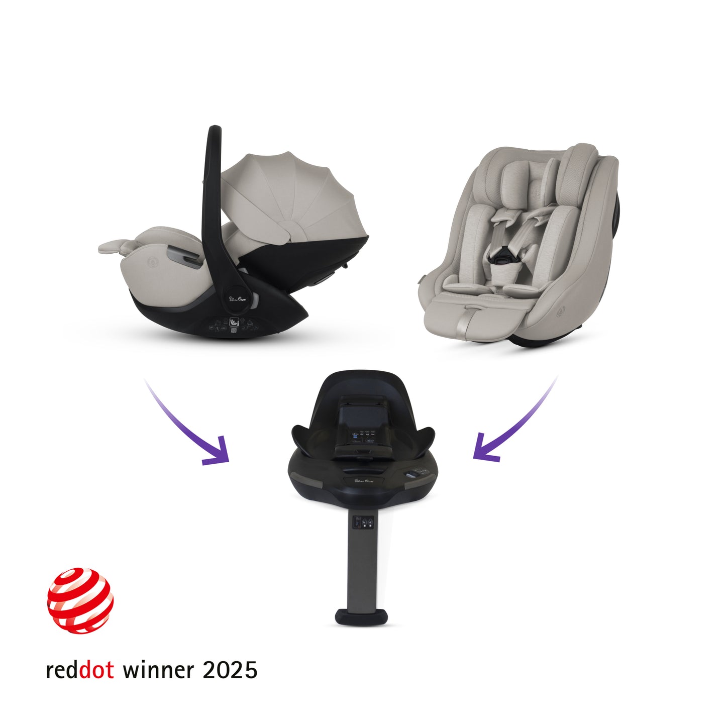 Reef 2 SPECIAL EDITION Ganache Travel System Ultimate 360 Natural Taupe Family Car Seat Bundle (12 piece)
