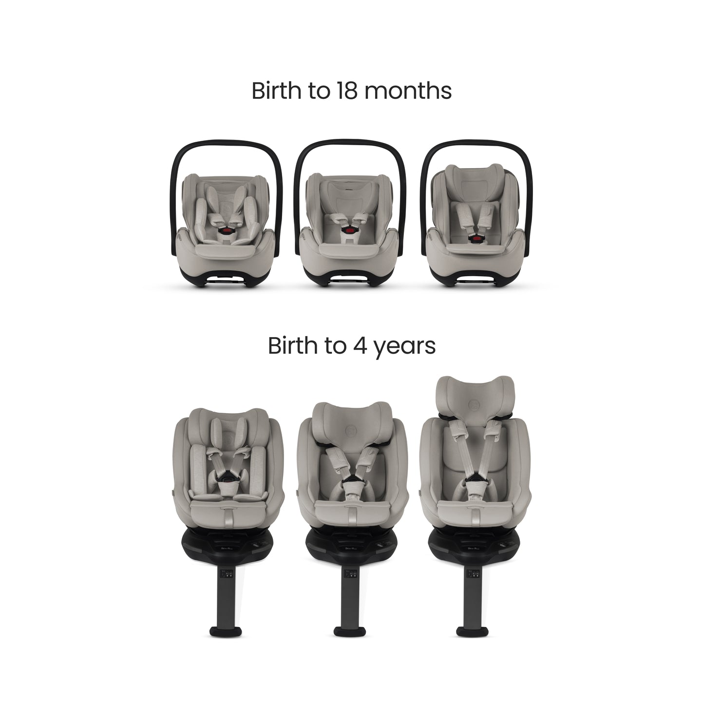 Plus 360 Family Car Seat Bundle Natural Taupe