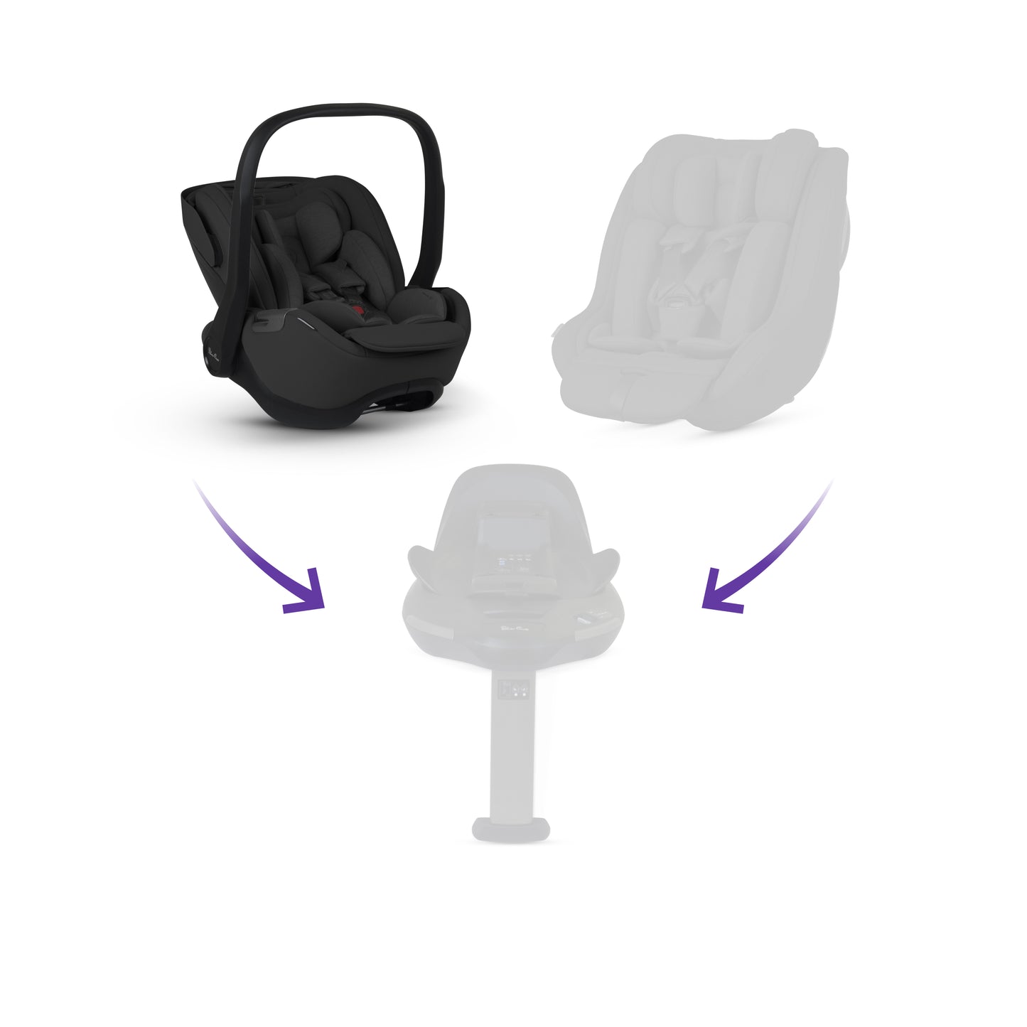 Glide Plus 360 Infant Car Seat Iconic Black