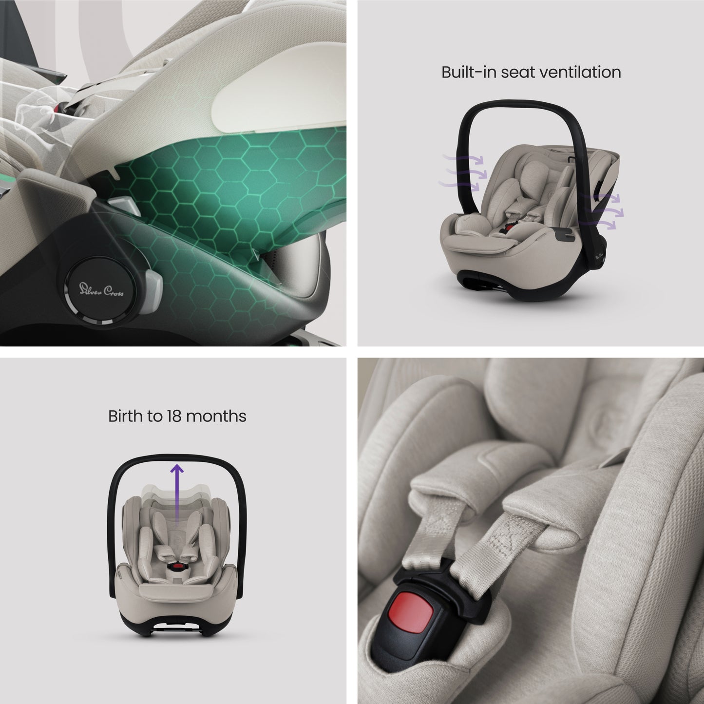 Plus 360 Family Car Seat Bundle Natural Taupe