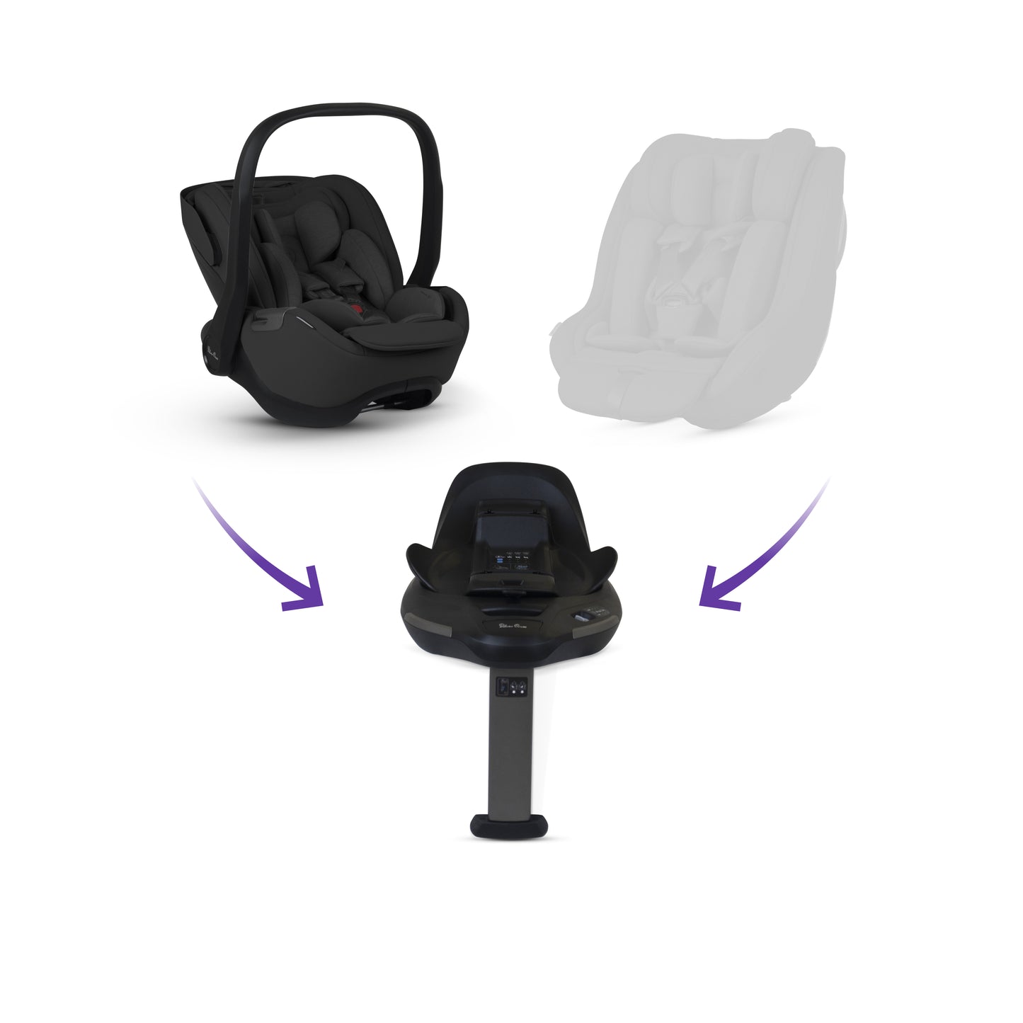 Glide Plus 360 Infant Car Seat Iconic Black & Base Plus 360