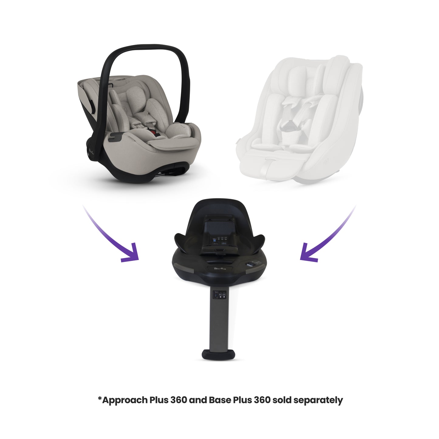 Glide Plus 360 Infant Car Seat Natural Taupe & Base Plus 360