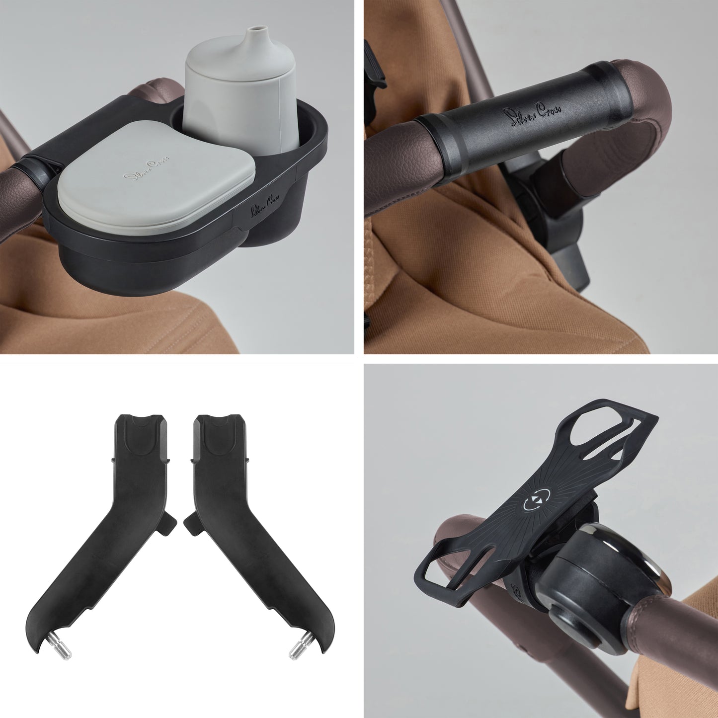 Jet 5 Cinnamon Travel Stroller Universal Accessory Bundle (7 piece)