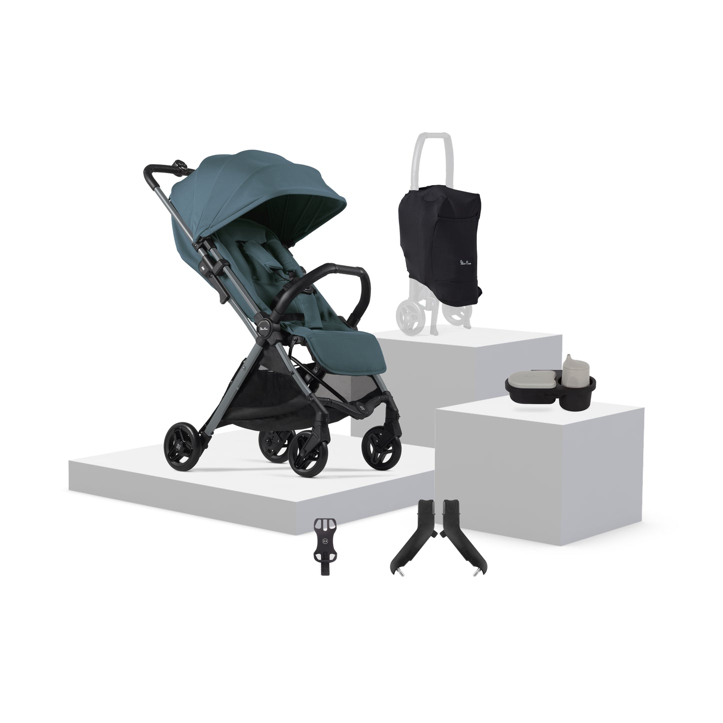 Jet 5 Mineral Travel Stroller Universal Accessory Bundle (7 piece)