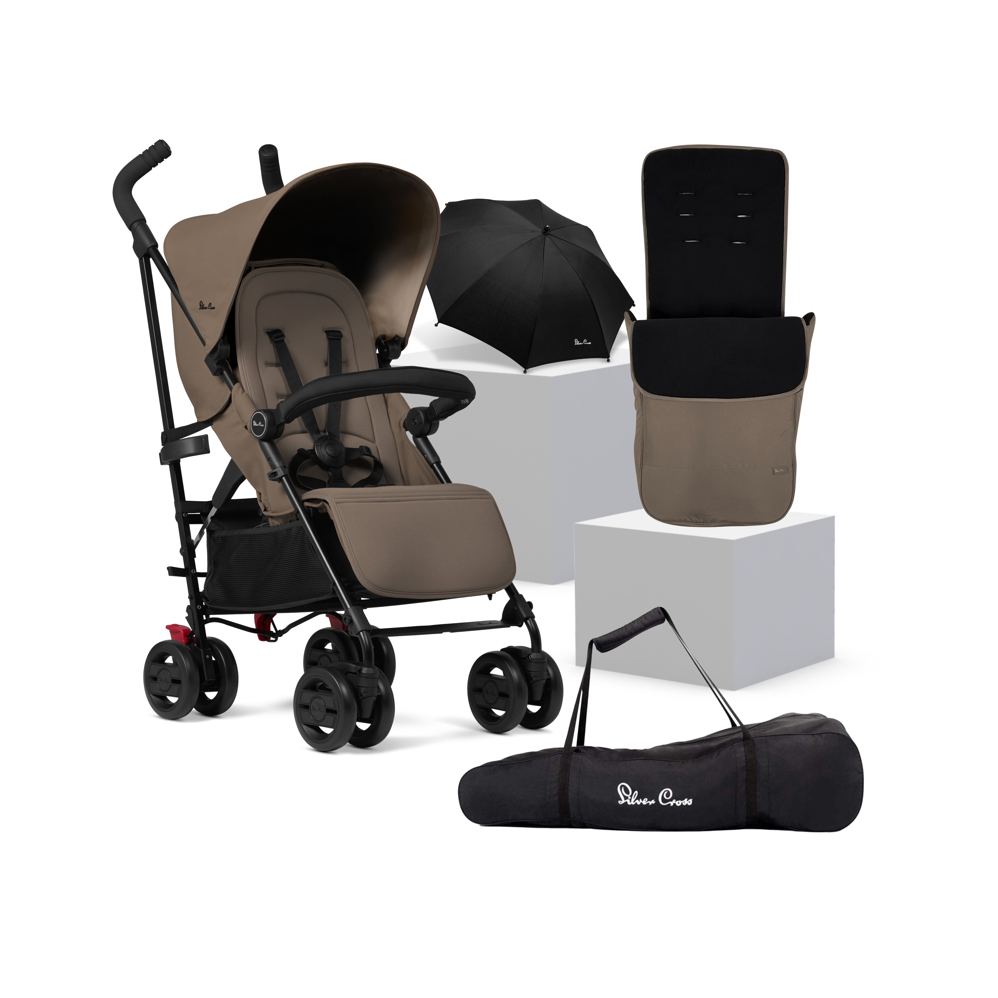 Polar Bear Stroller Silver Cross Pop Bears Footmuff Pop Pushchair