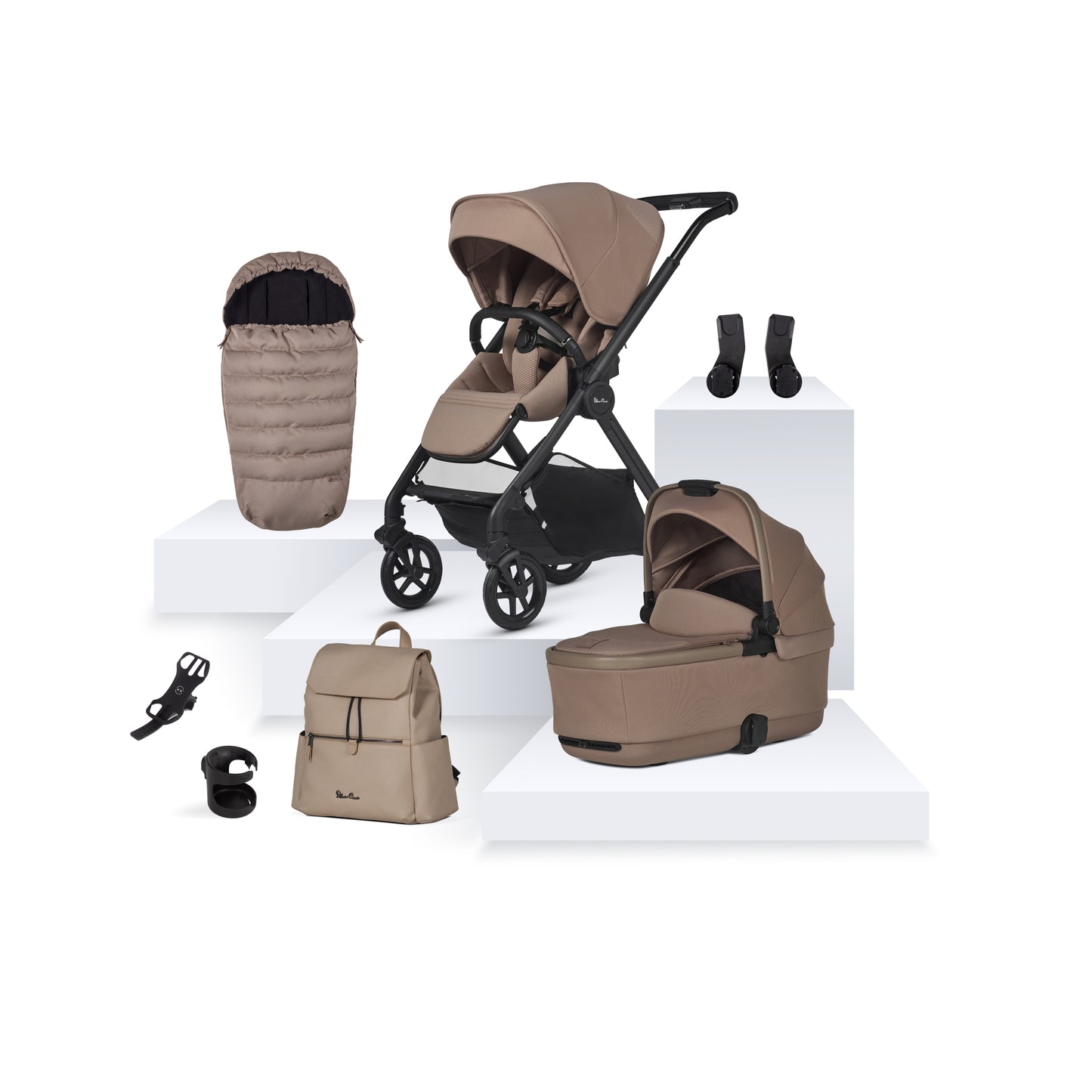 Reef 2 Mocha Travel System Accessory Bundle (9 piece)