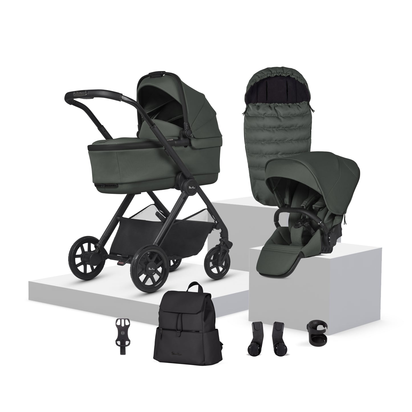 Reef 2 Pewter Travel System Accessory Bundle (9 piece)
