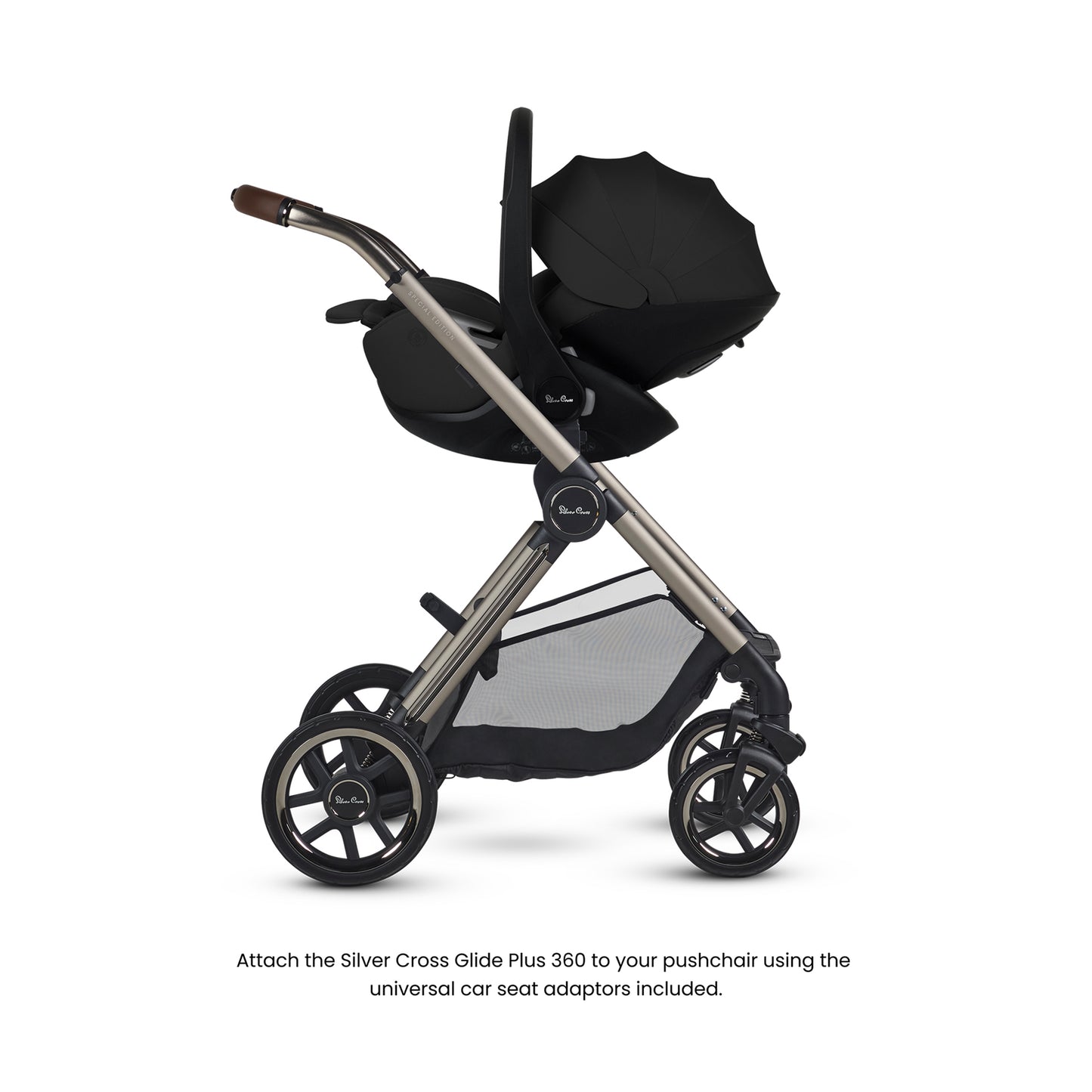 Reef 2 SPECIAL EDITION Frappe Travel System Ultimate 360 Iconic Black Infant Carrier Bundle (11 piece)