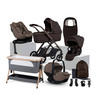 Reef 2 SPECIAL EDITION Ganache Travel System Ultimate 360 Timeless Cocoa Family Car Seat Bundle (13 piece)