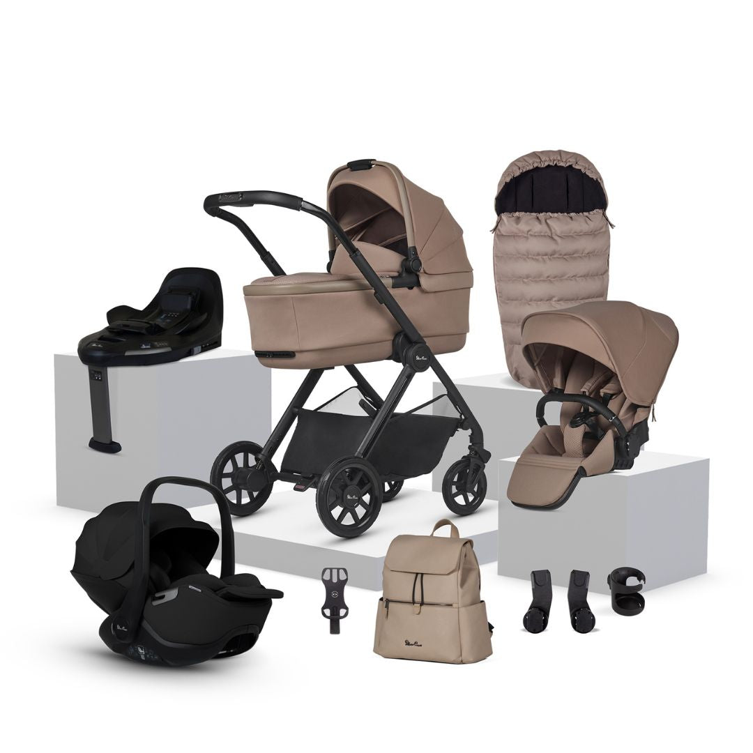 Reef 2 Mocha Travel System Ultimate 360 Infant Carrier Bundle (11 piece)