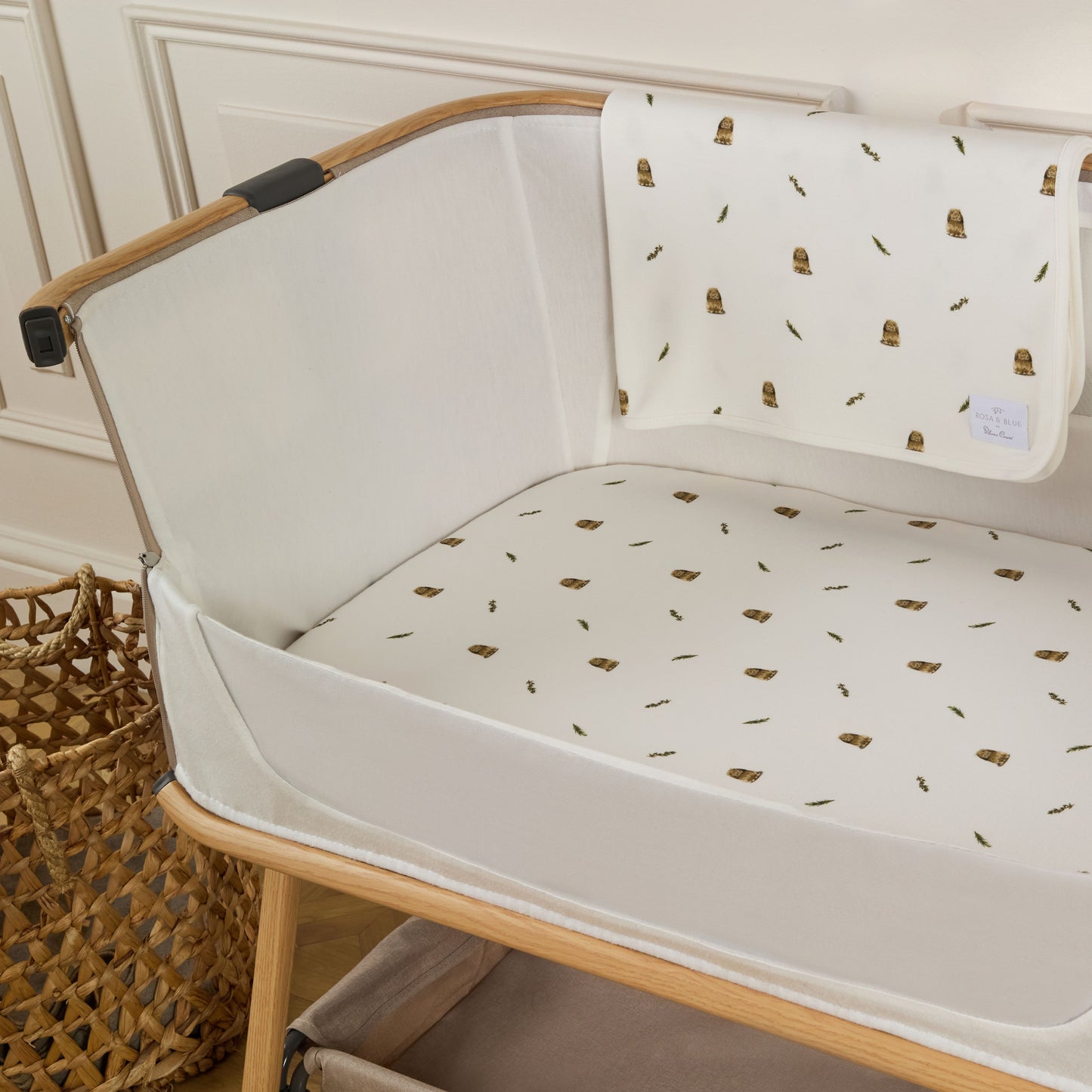 Rosa & Blue for Silver Cross New Arrival Crib Bedding Set - Bunny Print