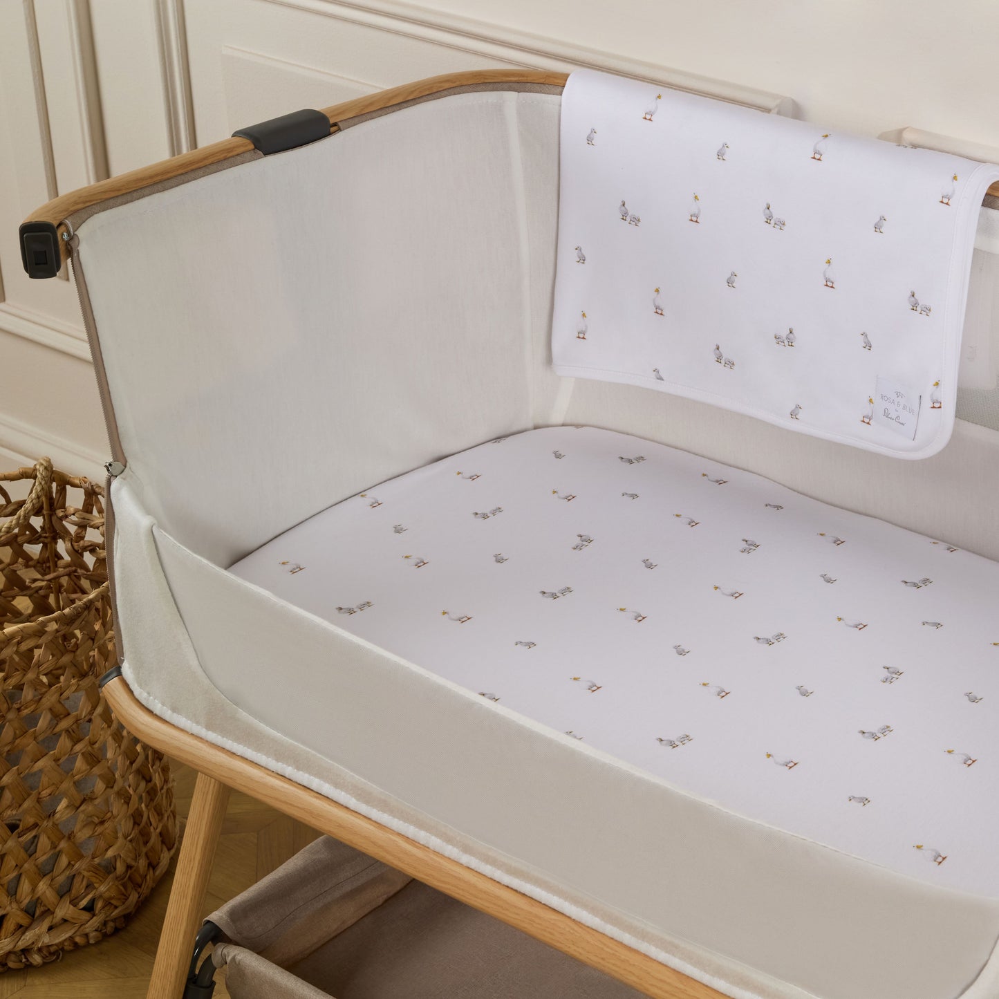 Rosa & Blue for Silver Cross New Arrival Crib Bedding Set - Duckling Print