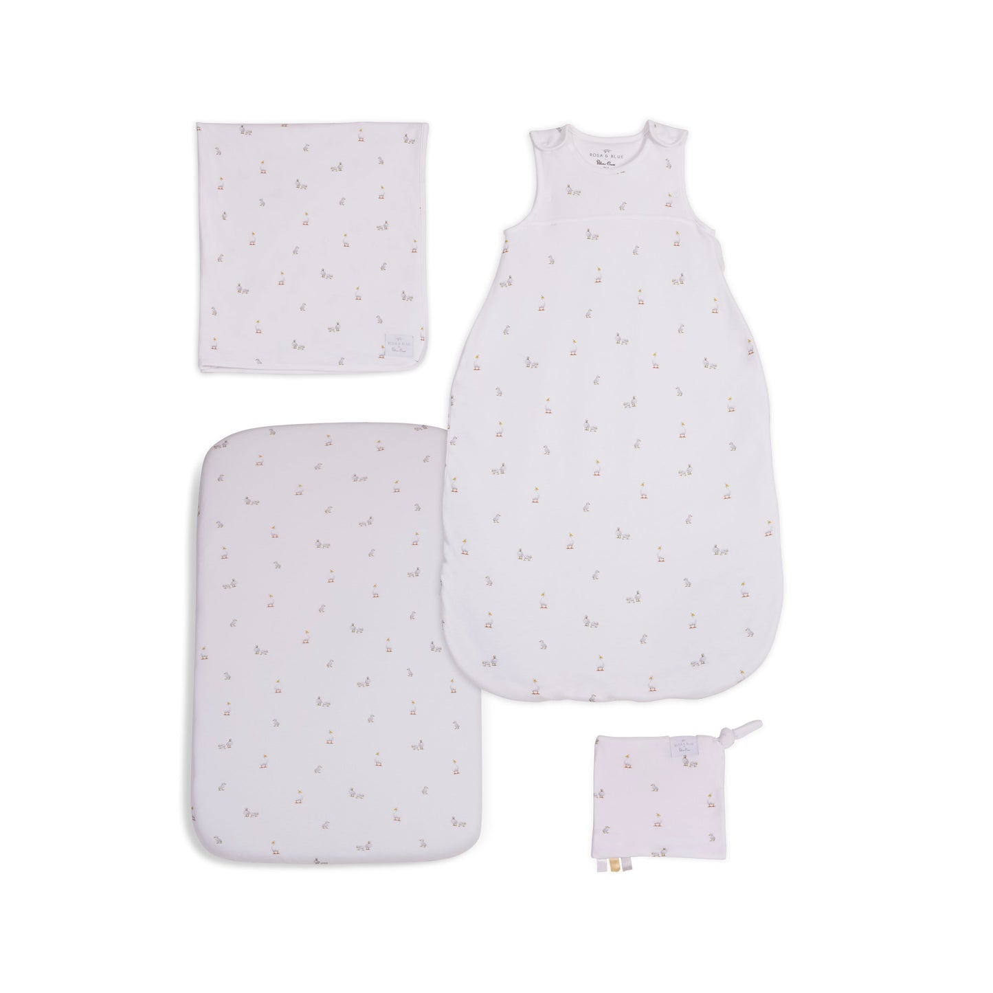 Rosa & Blue for Silver Cross Cot Bed Starter Set - Duckling Print