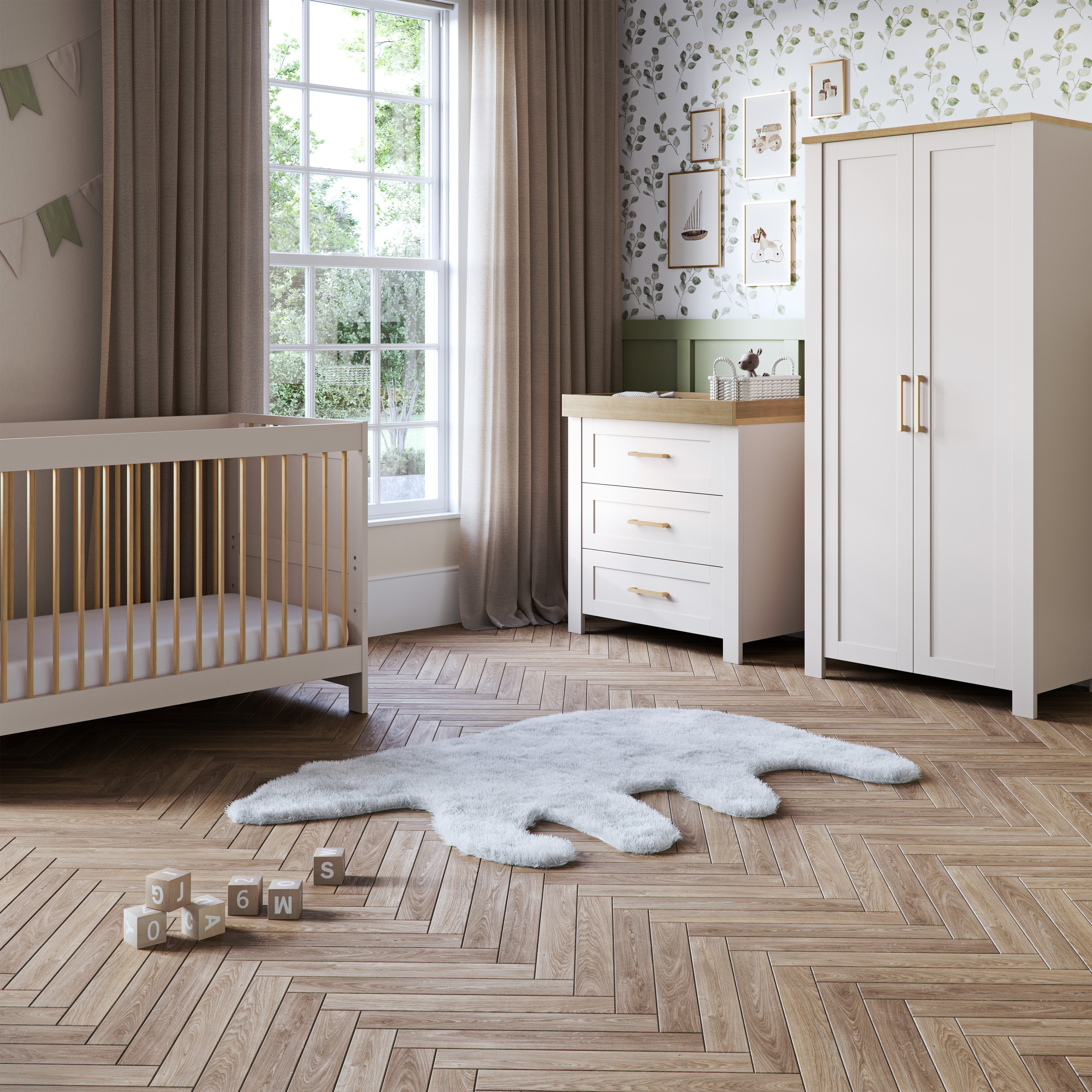 Seville 3-Piece Nursery Furniture Set Silver Cross UK