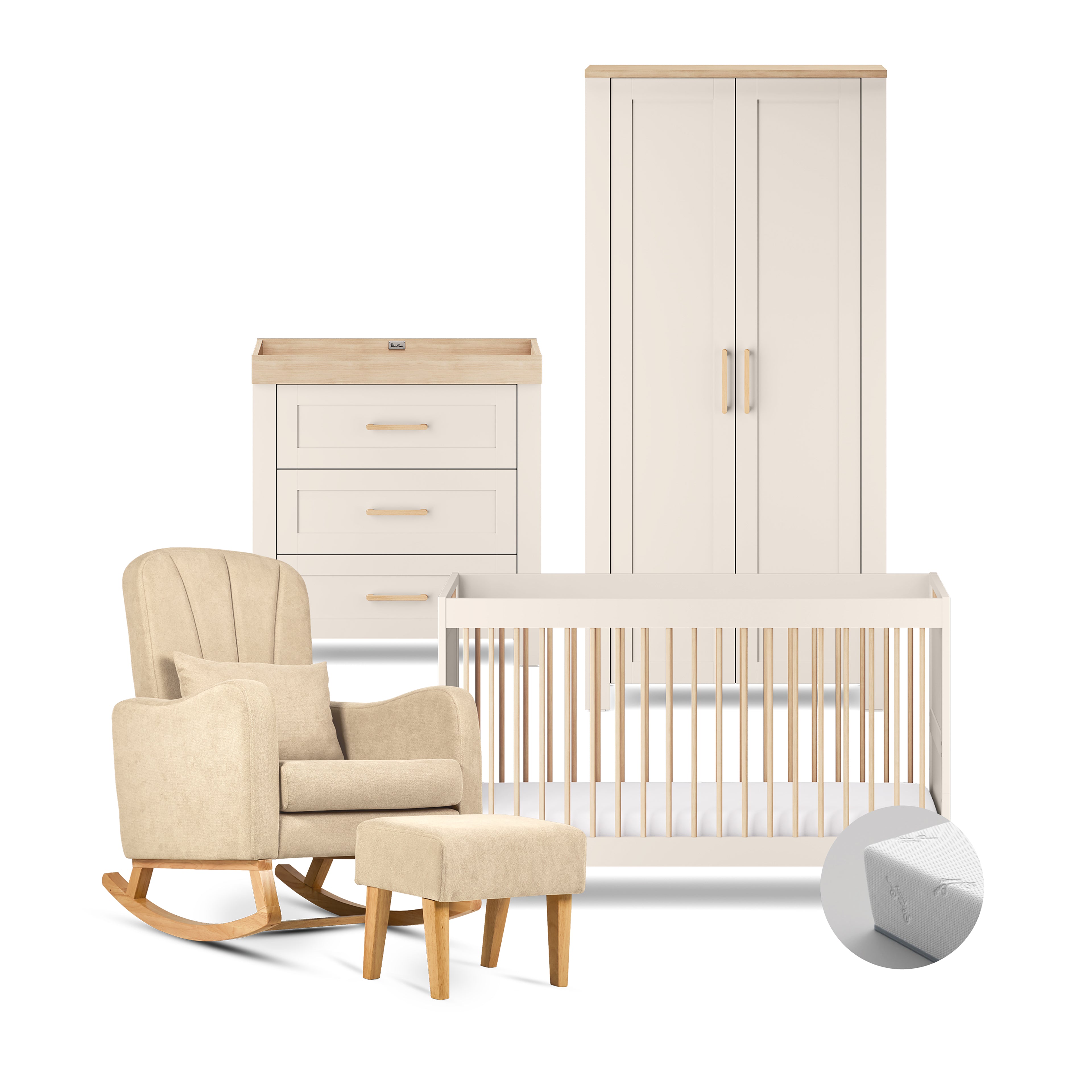 Neutral Crib Bedroom Sets Ivory Linen Crib Bedding Gender Neutral