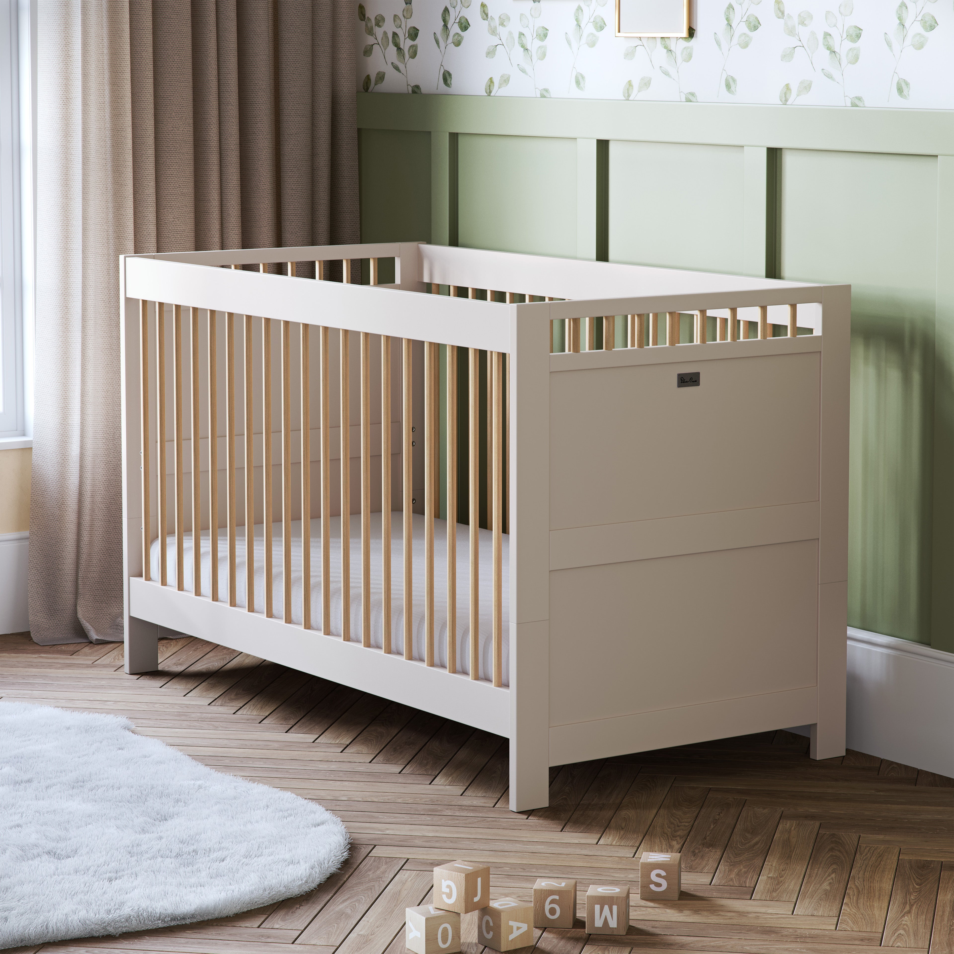 Seville Nursery Cot to Toddler Bed Silver Cross UK