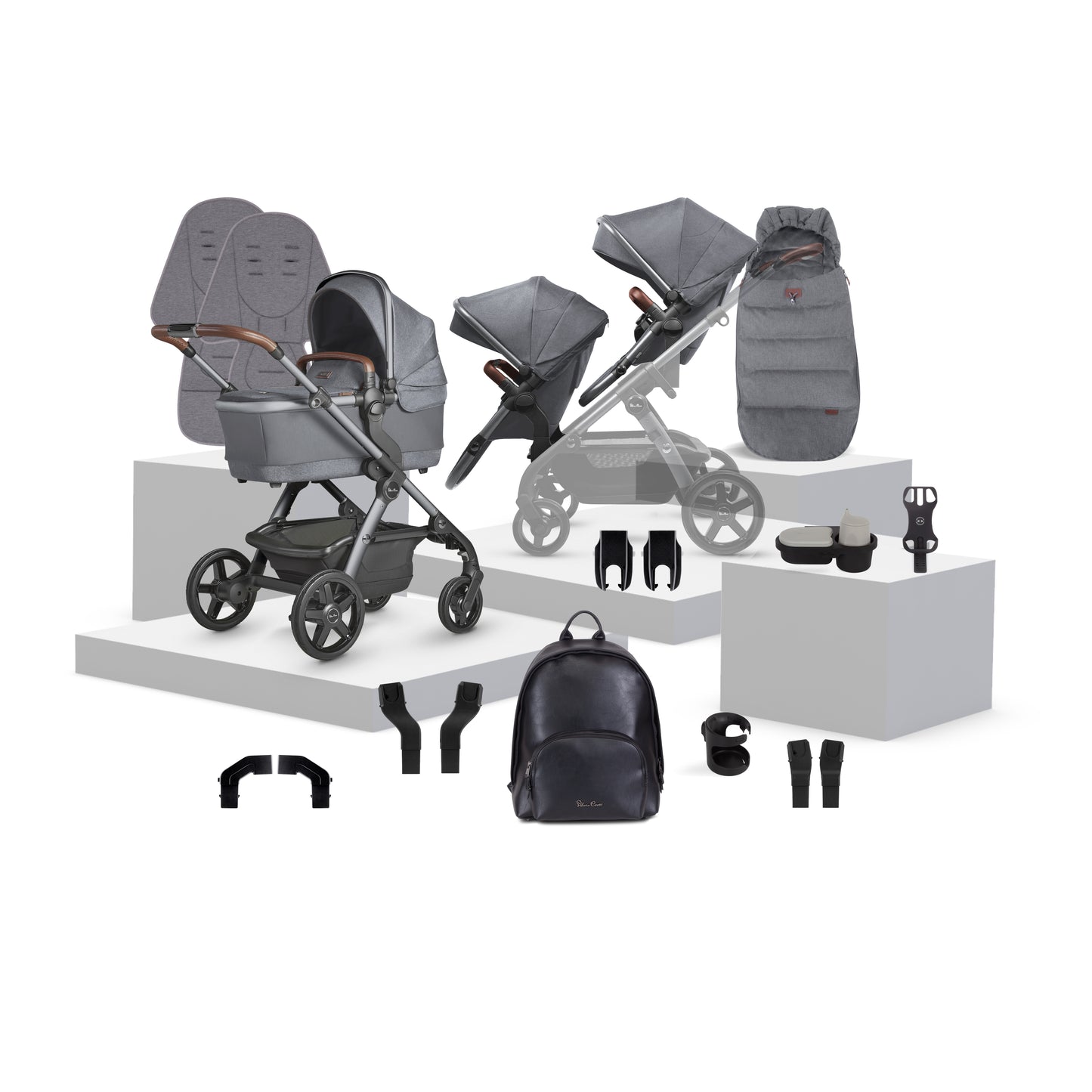 Wave 3 Lunar Single to Double Travel System Growing Family Bundle (20 piece)