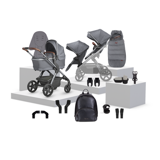 Wave 3 Lunar Single to Double Travel System Growing Family Bundle (17 piece)