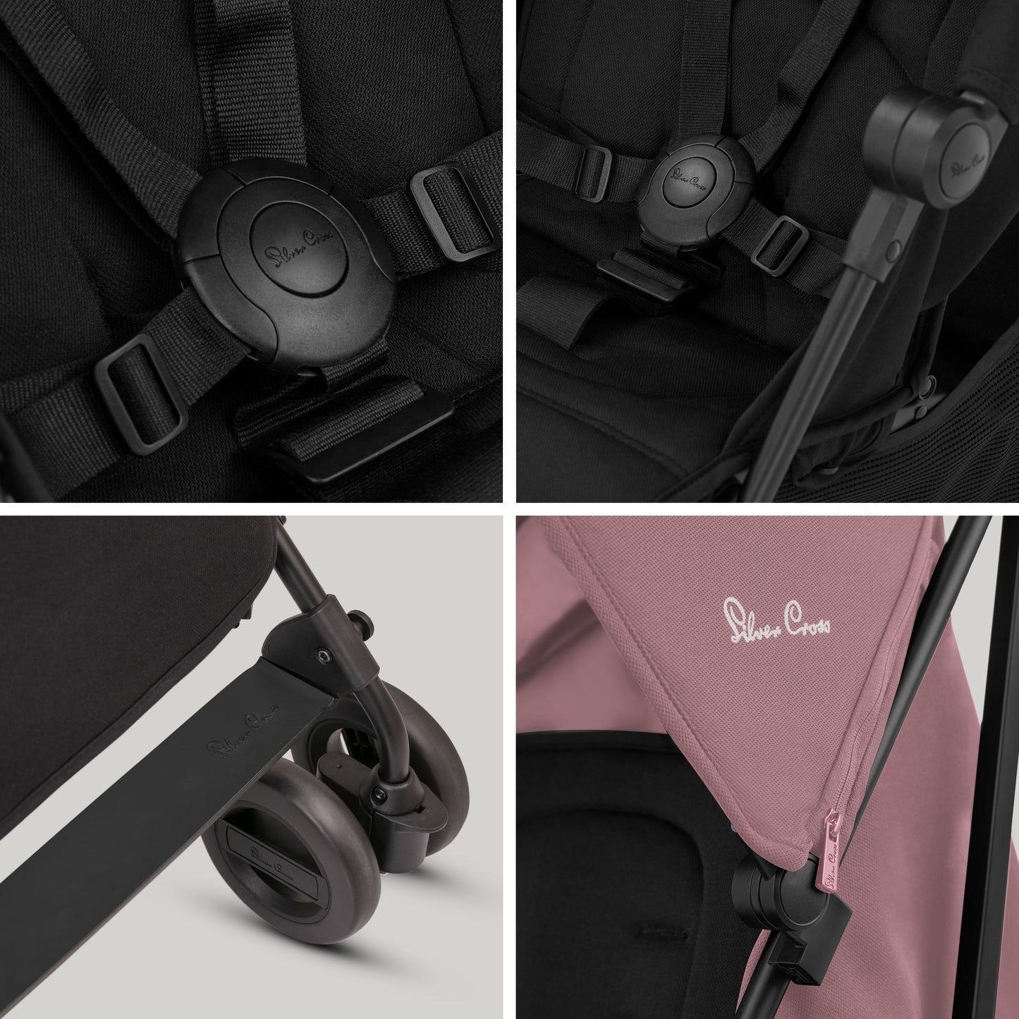 Zest Pink Stroller & Stroller Bag Bundle (3 piece)