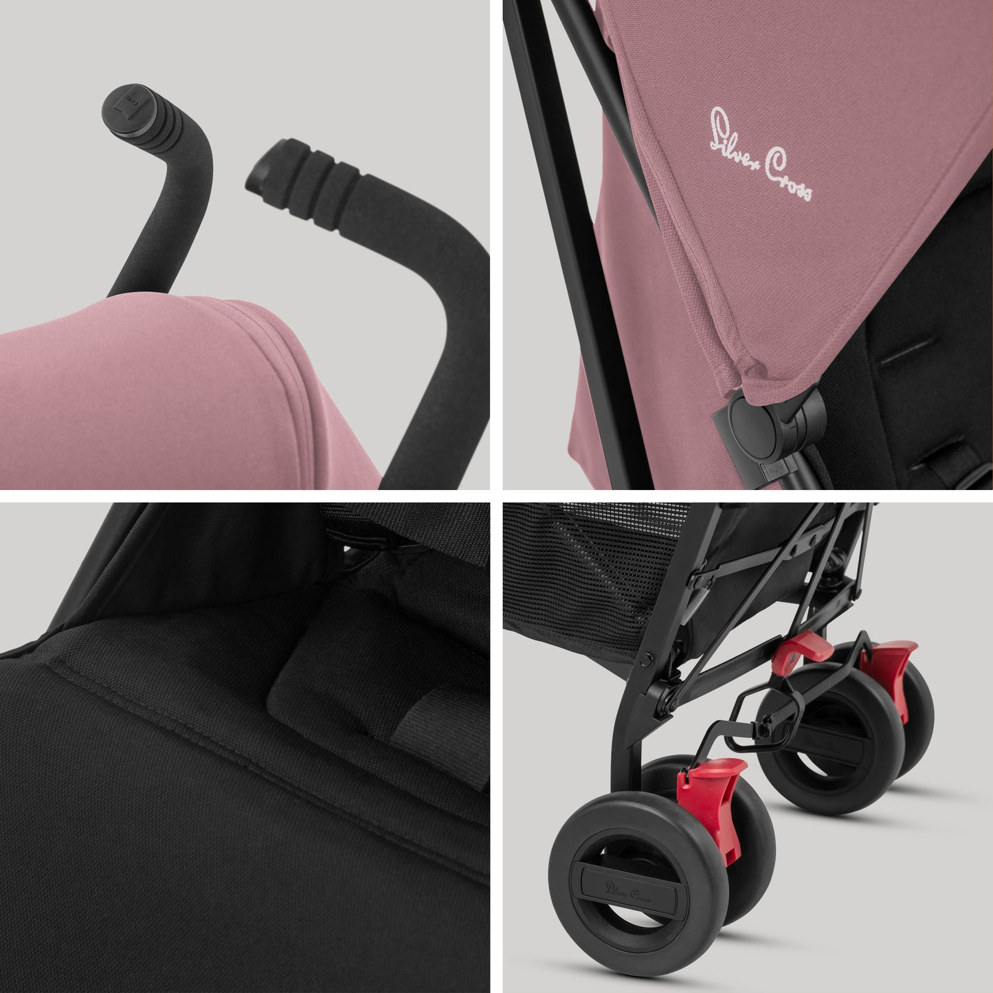 Zest Pink Stroller & Stroller Bag Bundle (3 piece)