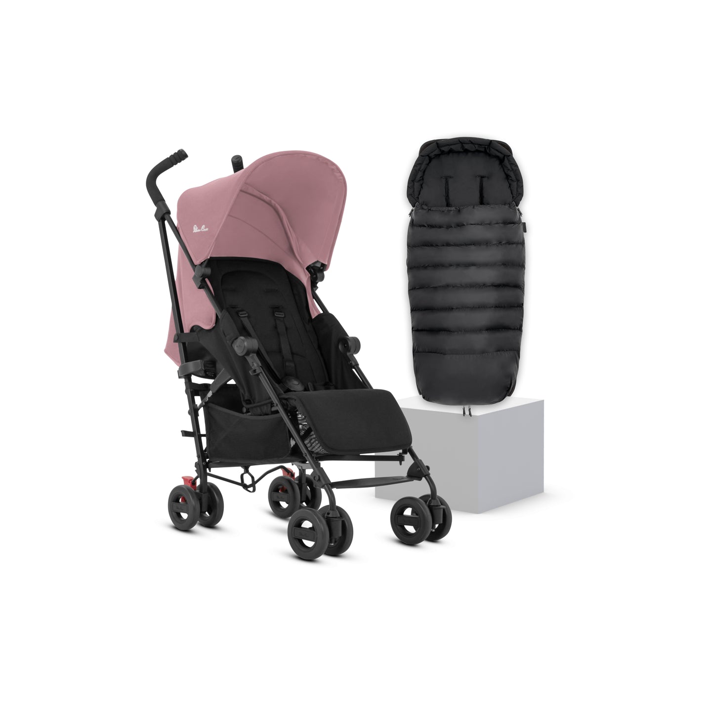 Zest Pink Stroller & Footmuff Bundle (3 piece)