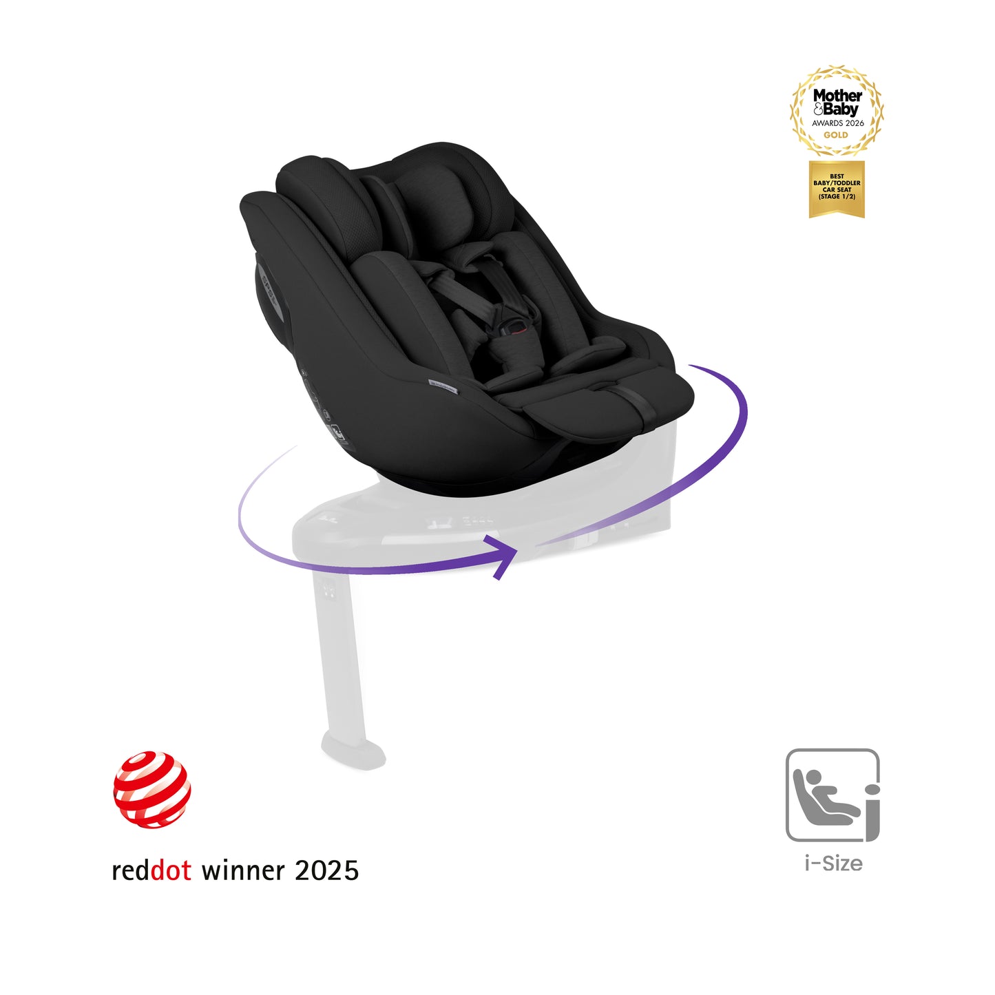 Approach Plus 360 Car Seat Iconic Black