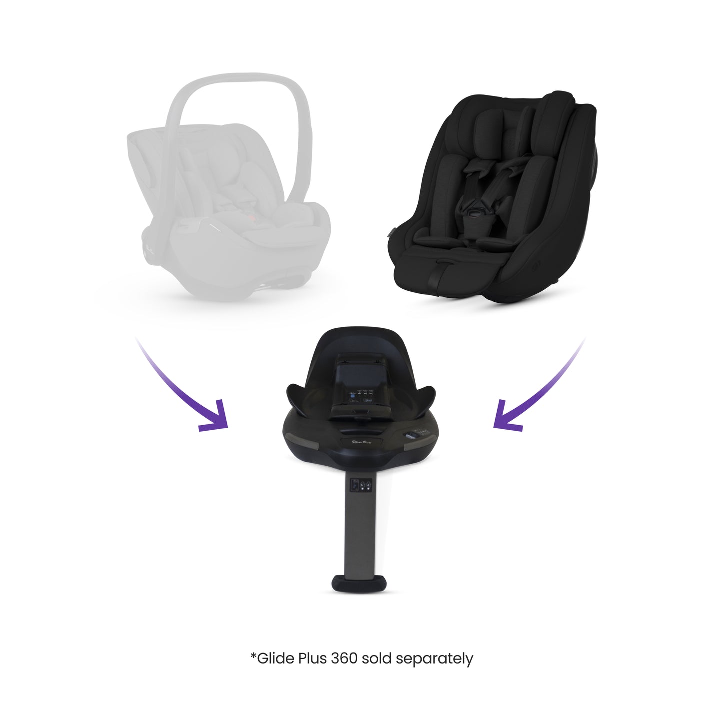 Approach Plus 360 Car Seat Iconic Black & Base Plus 360