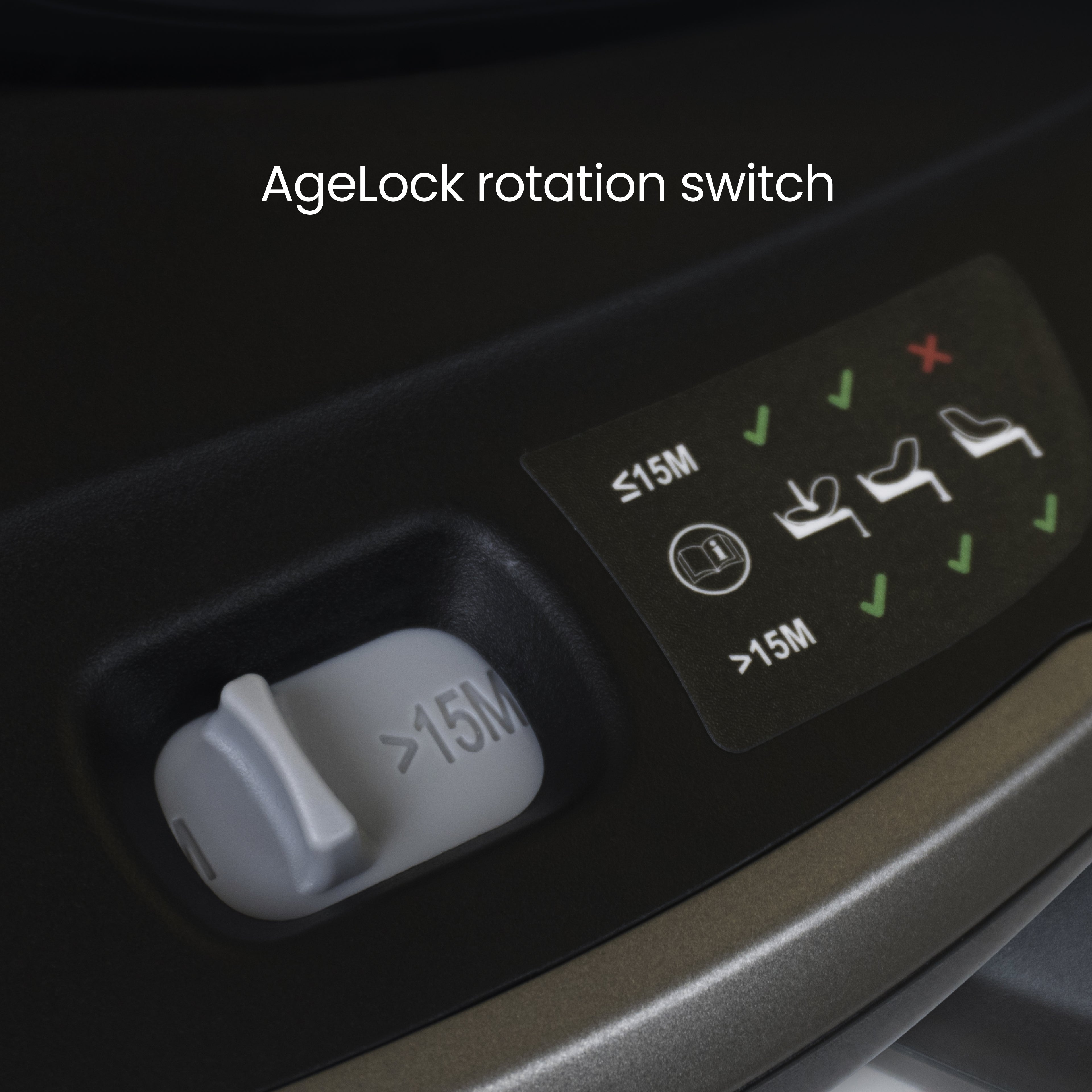 Baza Isofix Plus rotativa 360 Silver Cross comutator AgeLock