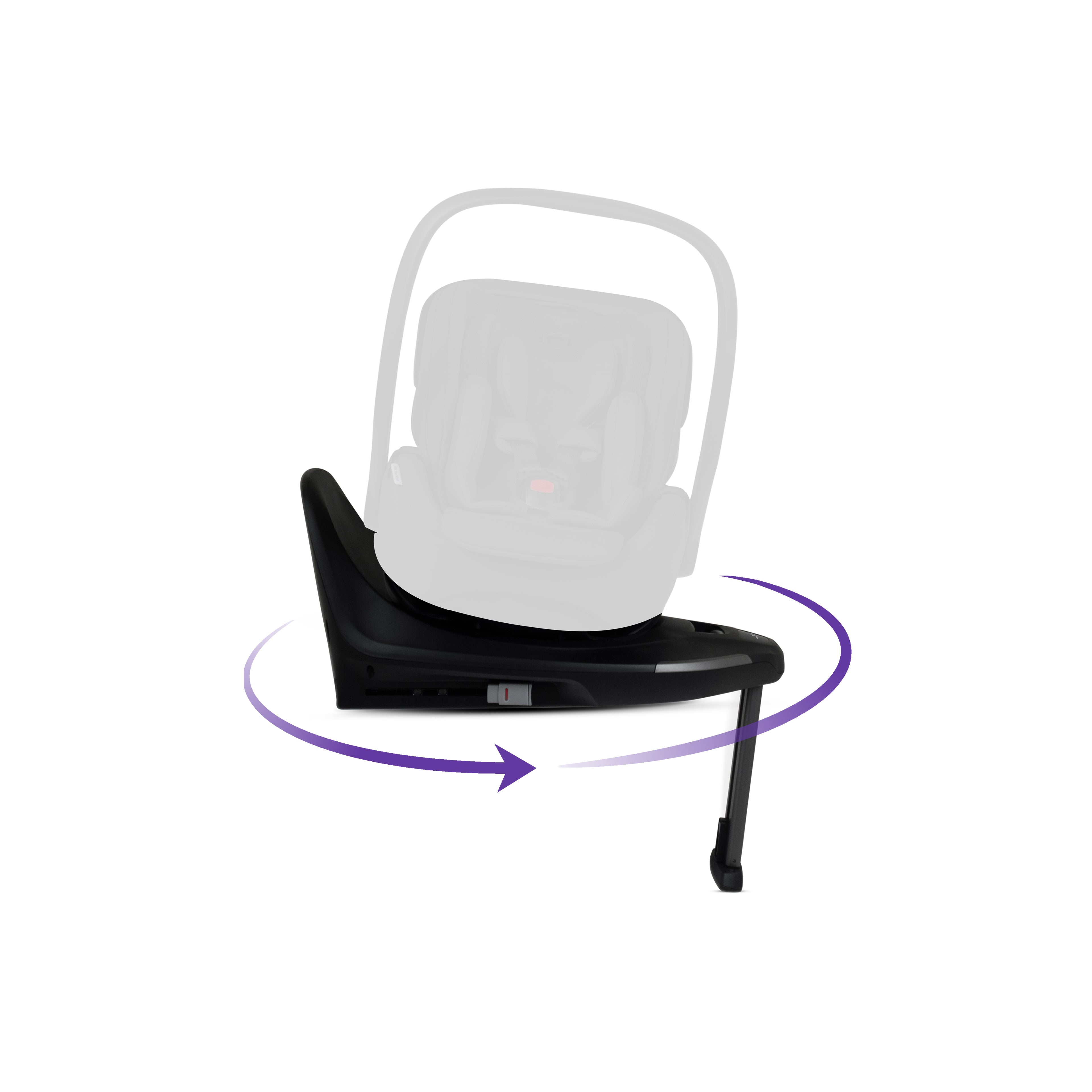 Baza Isofix Plus rotativa 360 Silver Cross utilizata cu scoica Glide Plus 360