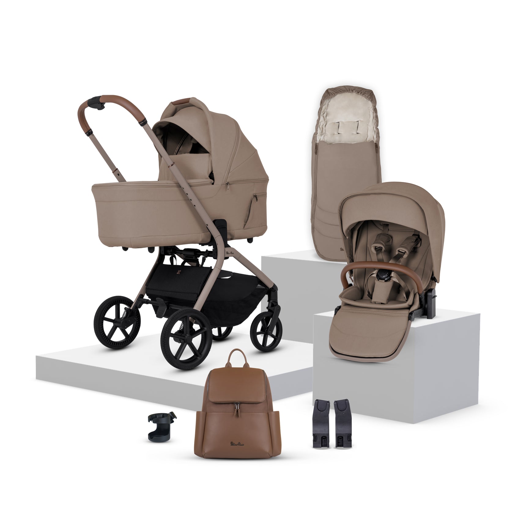 Silvercrossuk Breez Champagne Travel System Accessory Bundle (10 Piece)