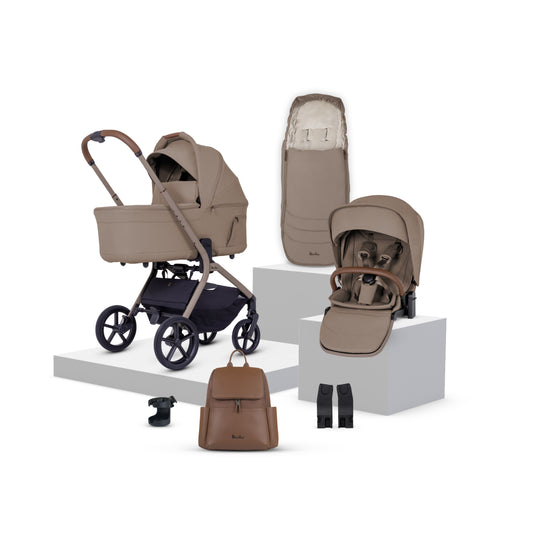 Breez Champagne Travel System Accessory Bundle (10 Piece)