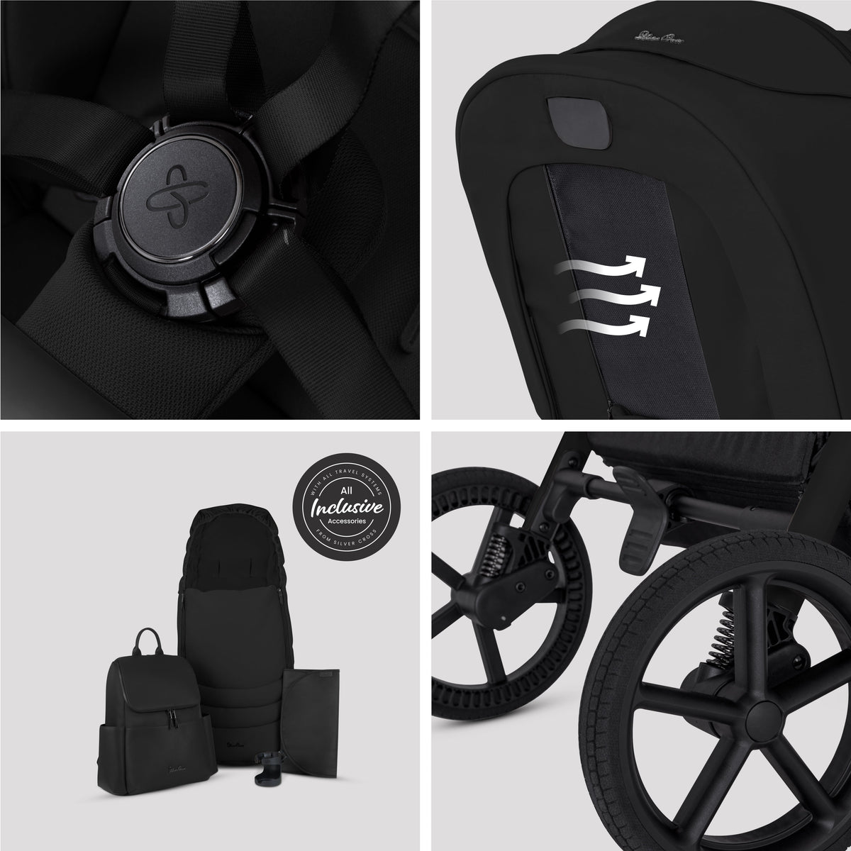 Breez Onyx Travel System Ultimate Baby Bundle (14 piece)
