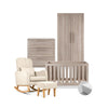 Bromley Oak 4 Piece Nursery Room Set With Mattress