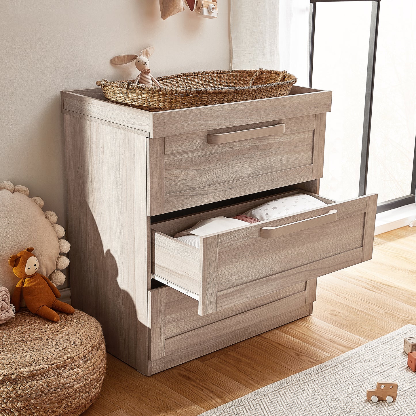 Bromley Oak 3 Piece Nursery Room Set