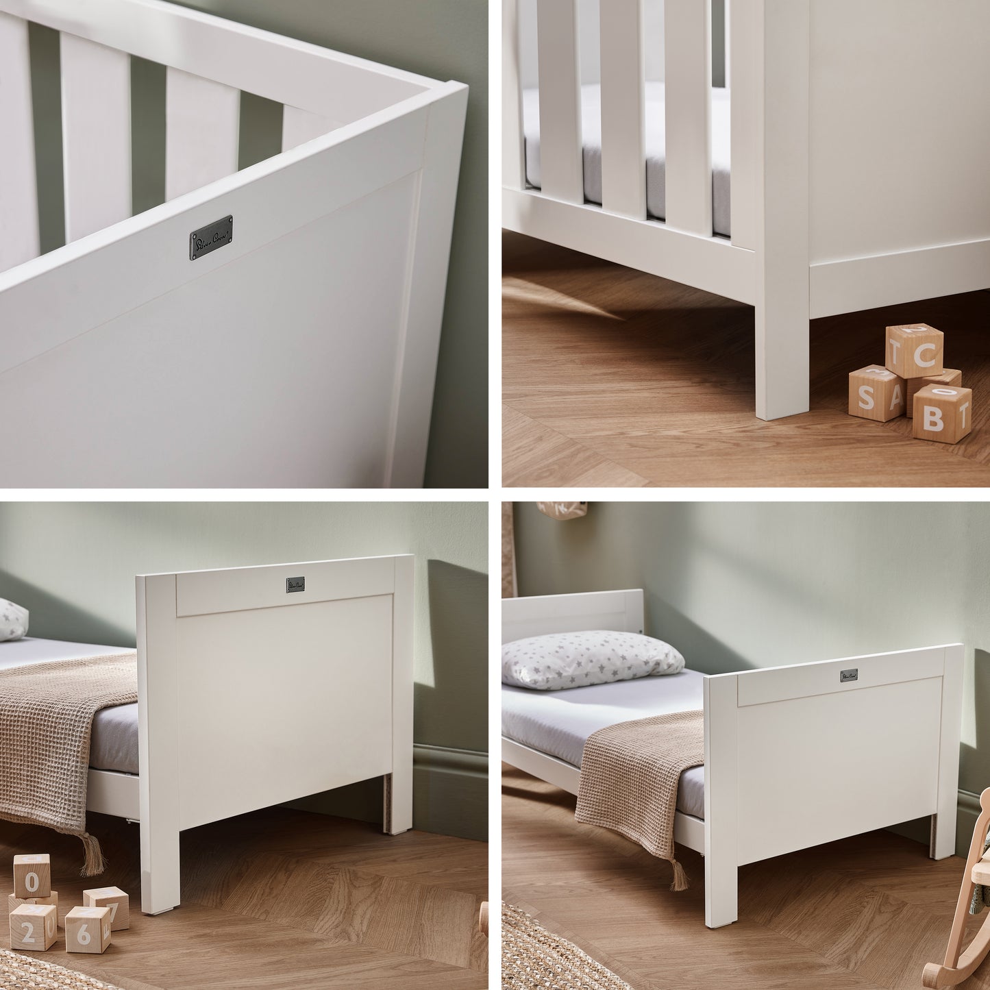 Bromley White 4 Piece Nursery Room Set