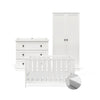 Bromley White 3 Piece Nursery Room Set With Mattress